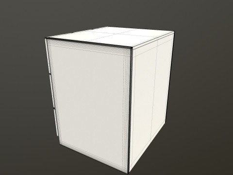 Wooden wifi side table 3D Model