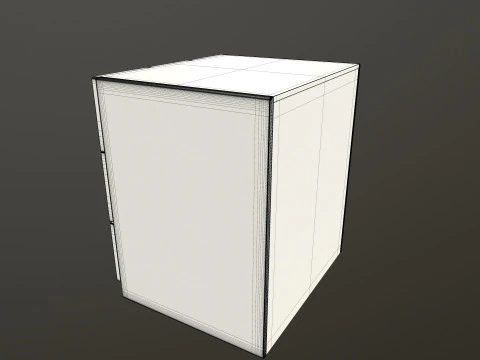 Wooden wifi side table 3D Model