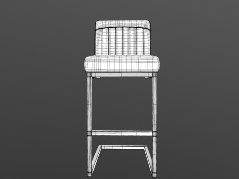 Bar Counter Stool Modello 3D