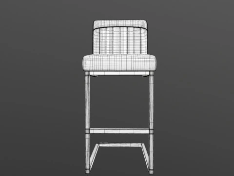 Bar Counter Stool 3D Model