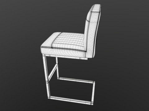 Bar Counter Stool Modello 3D