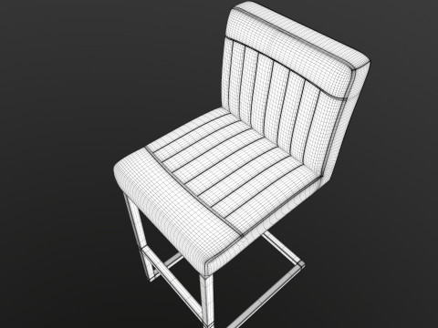 Bar Counter Stool Modello 3D