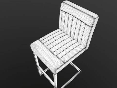 Bar Counter Stool 3D Model