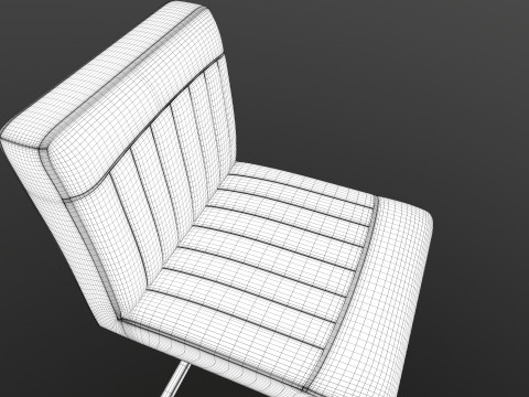 Bar Counter Stool Modello 3D
