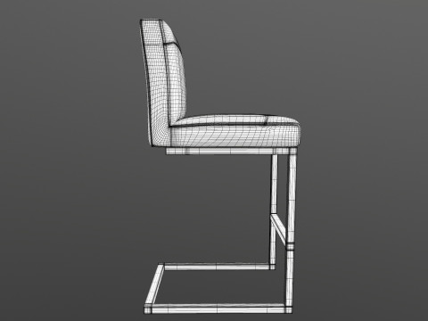 Bar Counter Stool Modello 3D