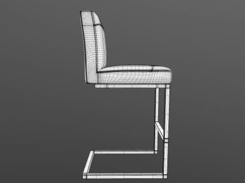 Bar Counter Stool 3D Model