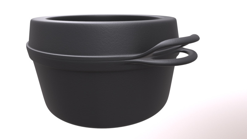 Cooking Pot 3D Model .c4d .max .obj .3ds .fbx .stl .blend 