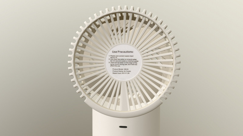 Handheld Fan Model 3D .c4d .max .obj .3ds .fbx .stl .blend 