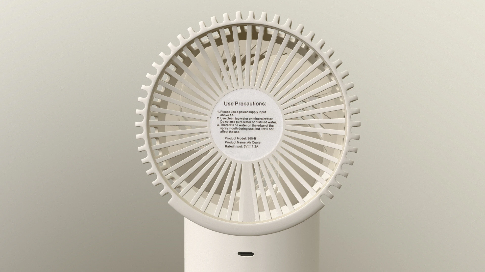 Handheld Fan 3D Model .c4d .max .obj .3ds .fbx .stl .blend