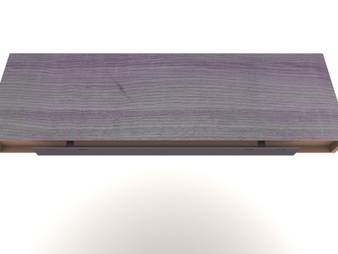 Hanging wooden tray 3D Model
