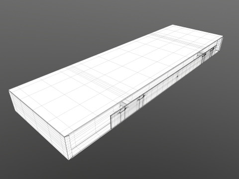 Hanging wooden tray 3D Model