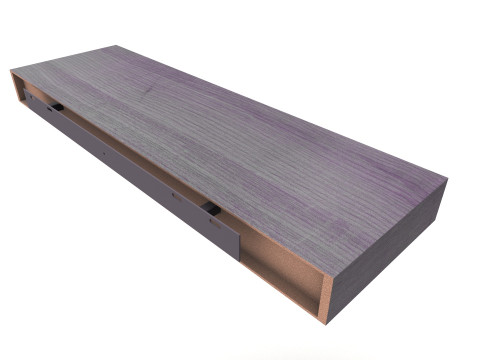 Hanging wooden tray 3D Model