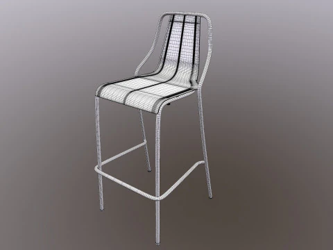 Sgabello da bar Modello 3D