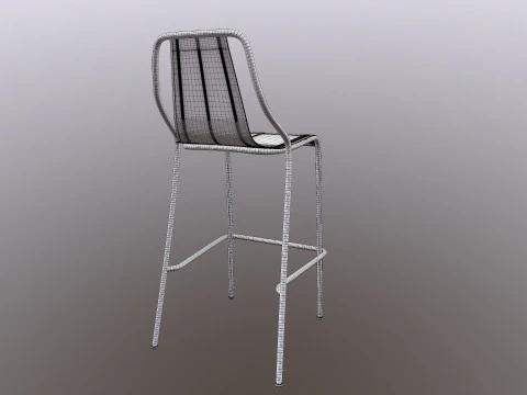 Sgabello da bar Modello 3D