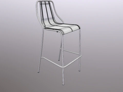 Sgabello da bar Modello 3D