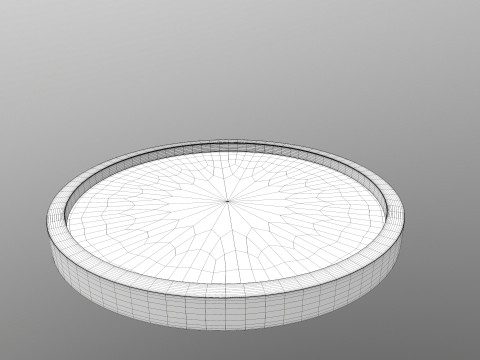 Bathroom Wal Mirror Round 3D Modell