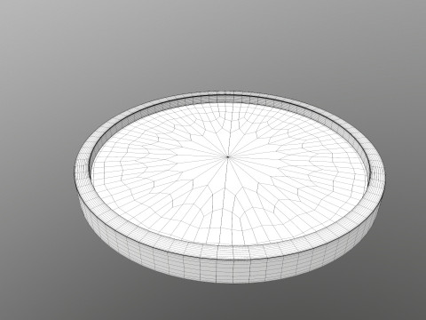 Bathroom Wal Mirror Round 3D Modell