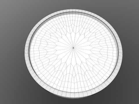 Bathroom Wal Mirror Round 3D Modell