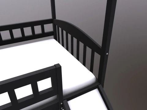 Bunk Bed 3D Model