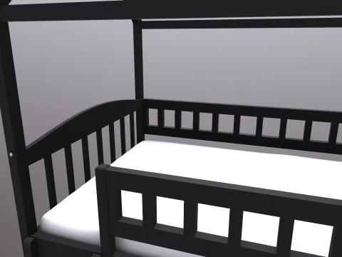 Bunk Bed 3D Model