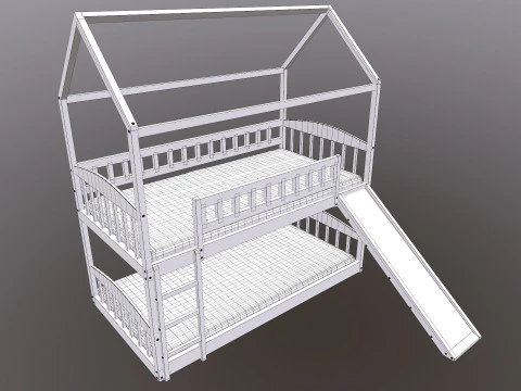 Bunk Bed 3D Model