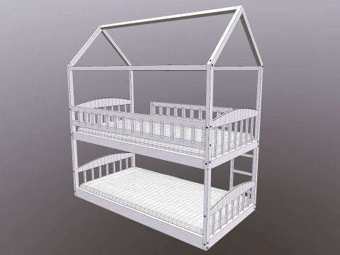 Bunk Bed 3D Model