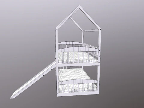 Bunk Bed 3D Model