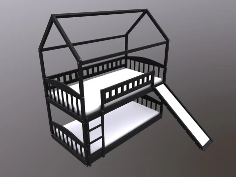 Bunk Bed 3D Model