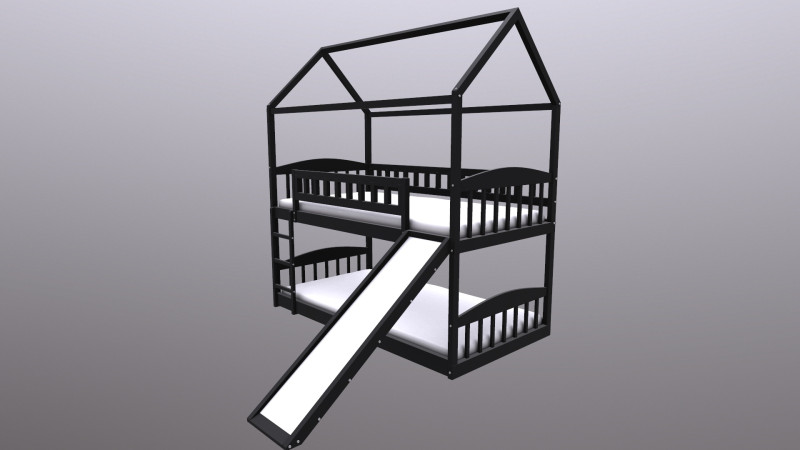 Bunk Bed Modelo 3D .c4d .max .obj .3ds .fbx .stl .blend 