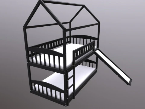 Bunk Bed 3D Model