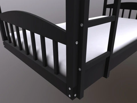 Bunk Bed 3D Model