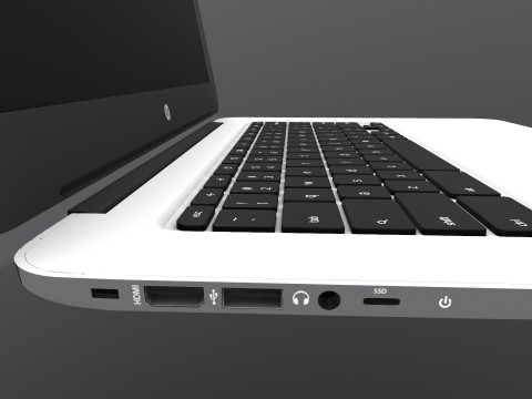 Hp Laptop Modello 3D