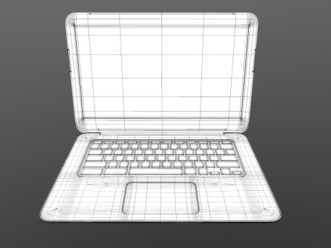 Hp Laptop Modello 3D