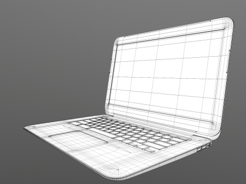 Hp Laptop Modello 3D