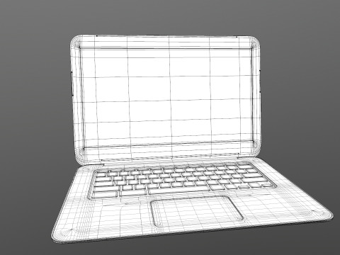 Hp Laptop Modello 3D