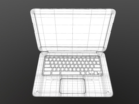 Hp Laptop Modello 3D