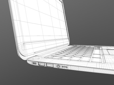 Hp Laptop Modello 3D