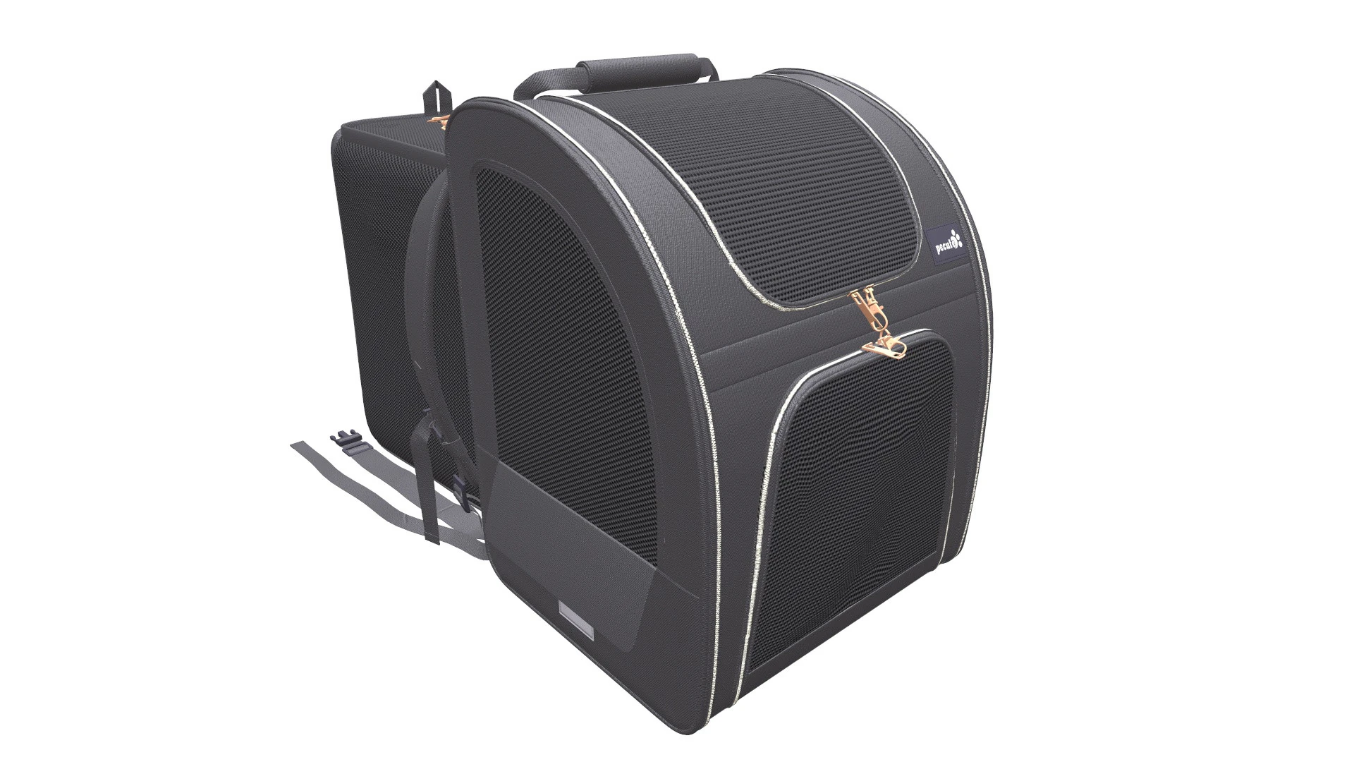Large Makeup Case 3D Model .c4d .max .obj .3ds .fbx .stl .blend 