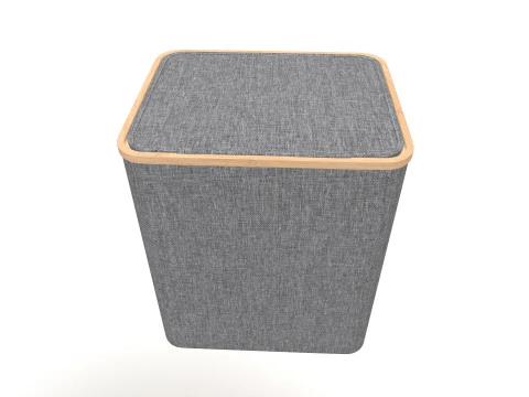 Laundry Basket with Lid 3D Model