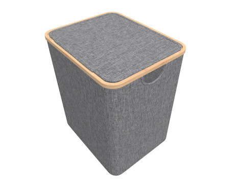 Laundry Basket with Lid Modello 3D