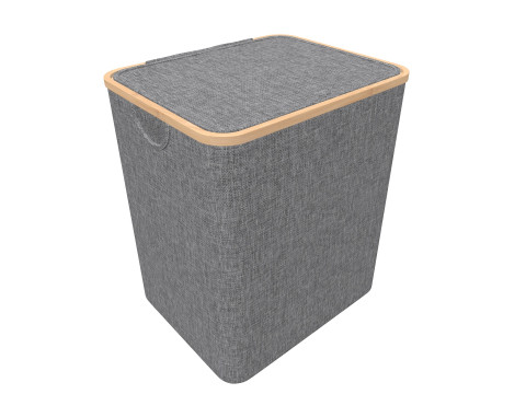 Laundry Basket with Lid Modello 3D