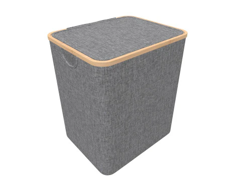 Laundry Basket with Lid 3D Model