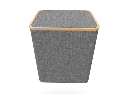 Laundry Basket with Lid Modello 3D
