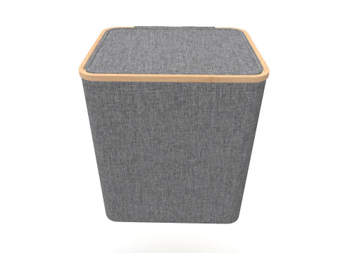 Laundry Basket with Lid 3D Model