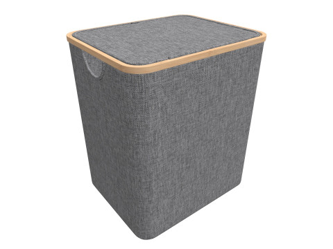 Laundry Basket with Lid Modello 3D
