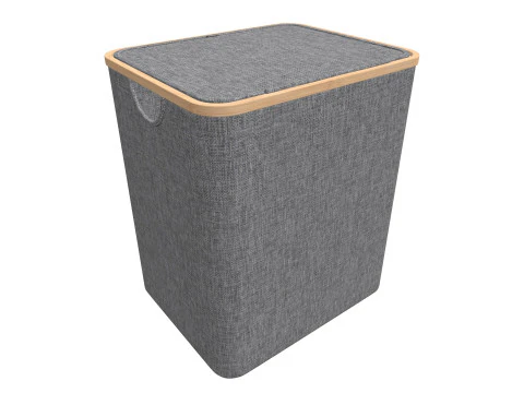 Laundry Basket with Lid 3D Model