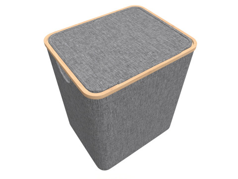 Laundry Basket with Lid Modello 3D