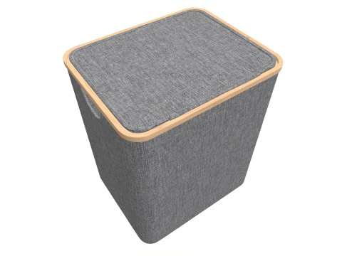 Laundry Basket with Lid 3D Model