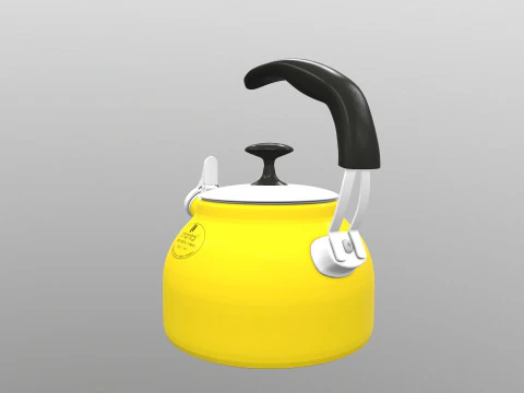 Steel Teakettle 3D Model