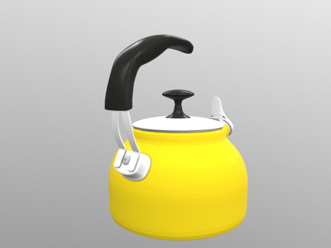 Steel Teakettle Modèle 3D
